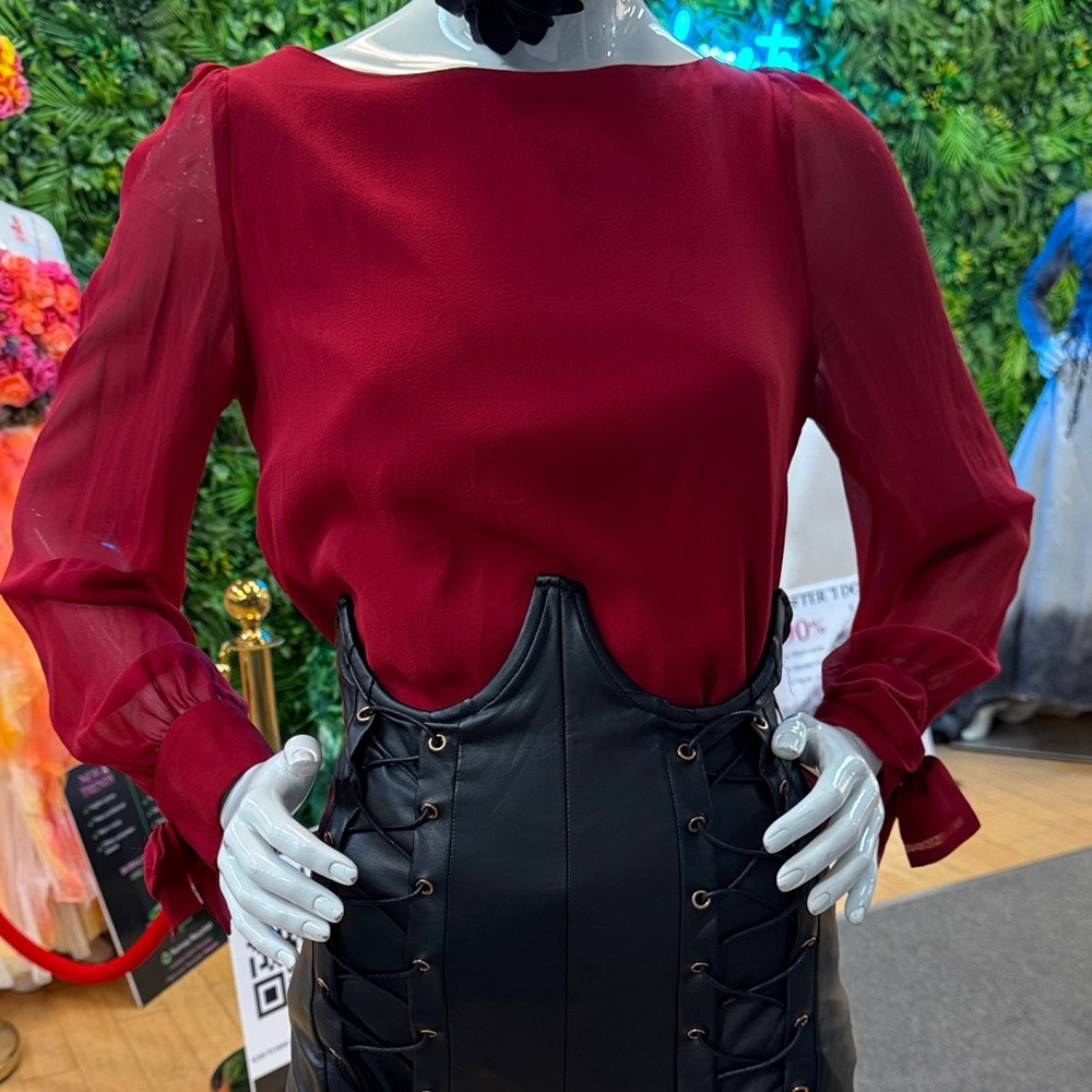 Guess by Marciano Deep Red Blouse